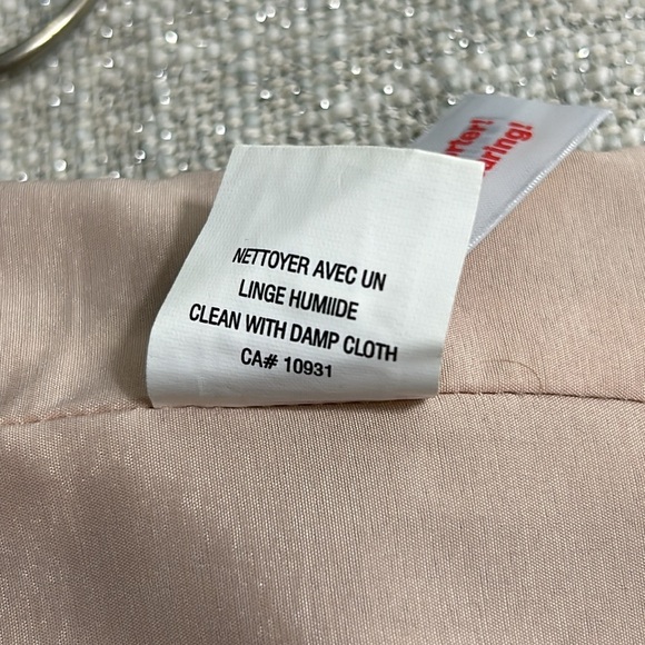 Melanie Lyne Nude Faux Leather Pencil Skirt Lined Size 12 - Picture 6 of 14